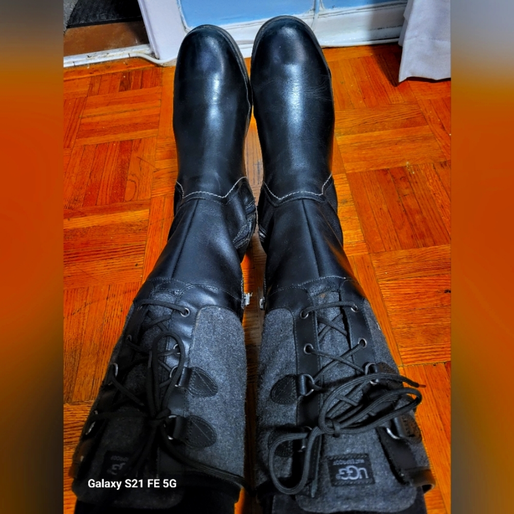 Ugg black riding boots